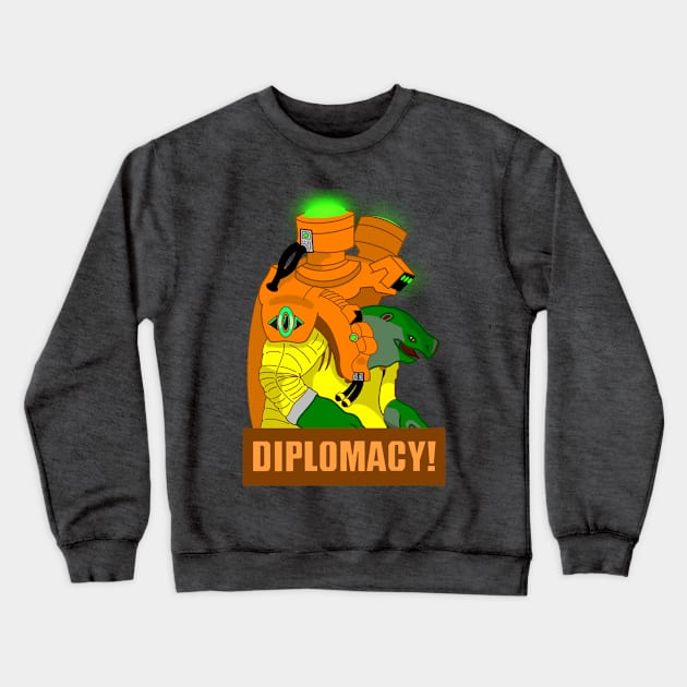 Diplomacy! Crewneck Sweatshirt by Levi Mote